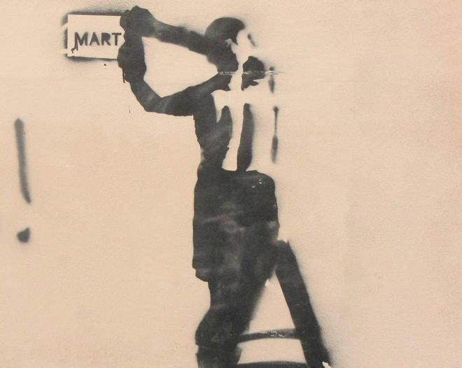 Mart colpisce ancora, ecco il suo ultimo graffito 