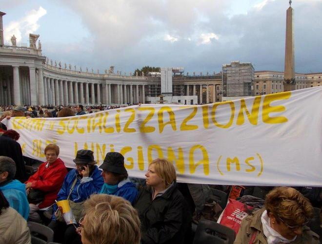 Centro disabili Moncigoli in piazza San Pietro a Roma