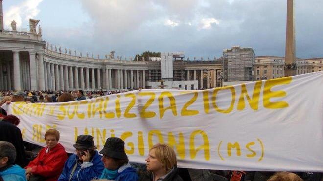 Centro disabili Moncigoli in piazza San Pietro a Roma