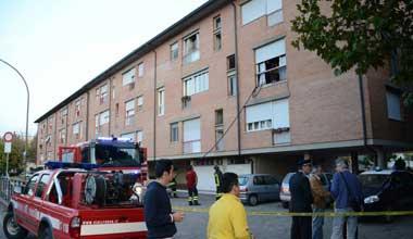 Anziana disabile salvata durante un incendio 