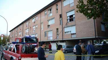 Anziana disabile salvata durante un incendio