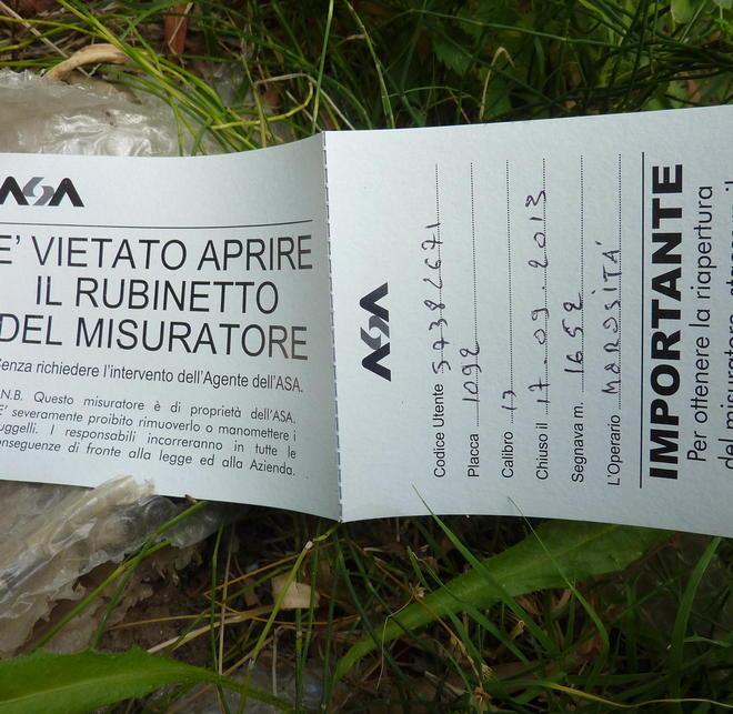 «Contatore chiuso per la riduzione» 