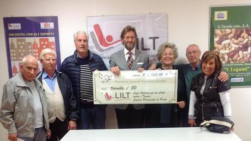 Tremila euro alla Lilt dall’Associazione Carnevale Prato Nord Galcetello