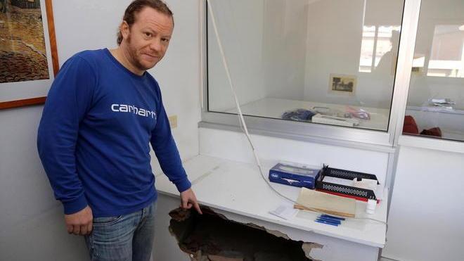 Cassaforte smurata in un’azienda