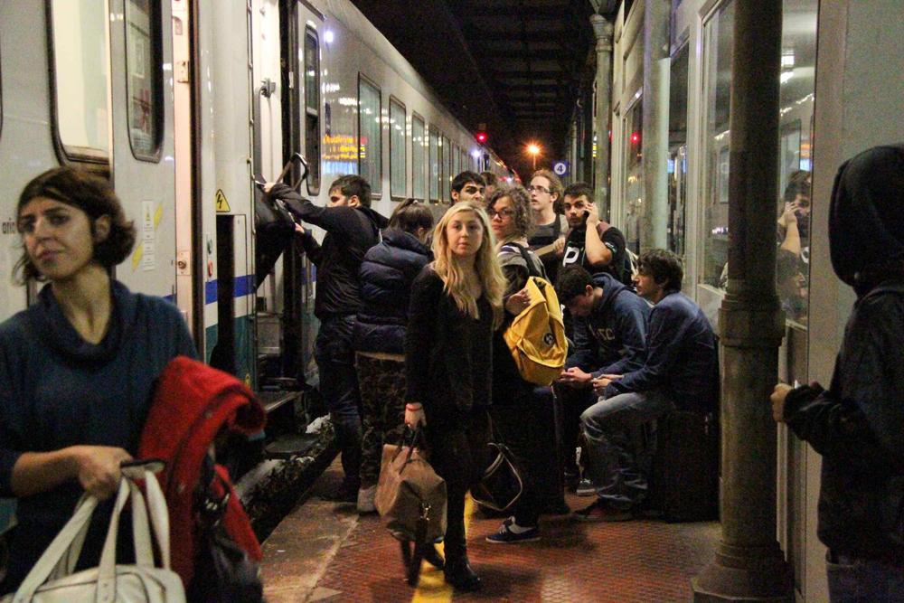 Ressa sul treno da Prato a Bologna 