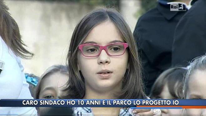 Chiara spiega in tv come ha ridisegnato il parco 