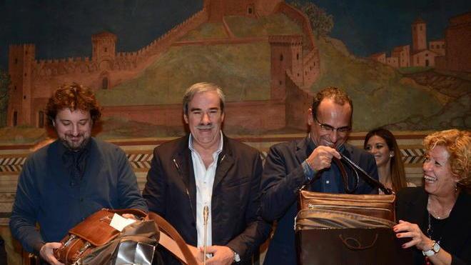 Carlo Conti e Leonardo Pieraccioni premiati a San Miniato