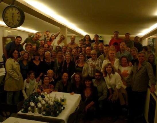 Due generazioni di nuotatori insieme per la cena dei ricordi