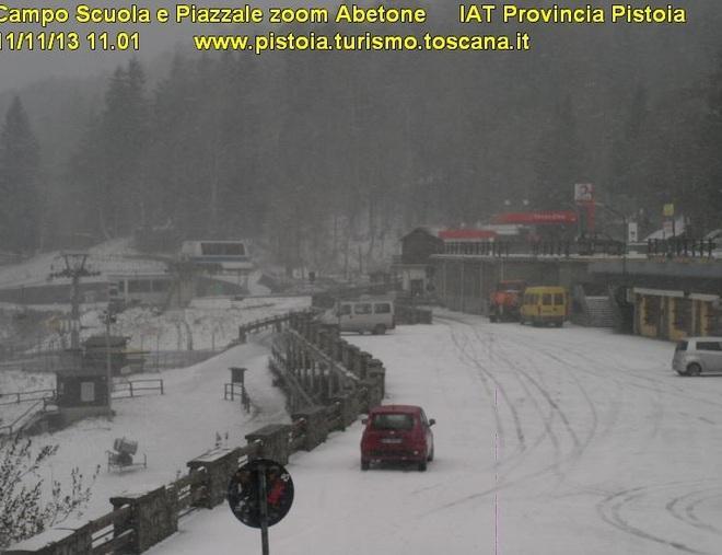 All’Abetone la prima neve della stagione 