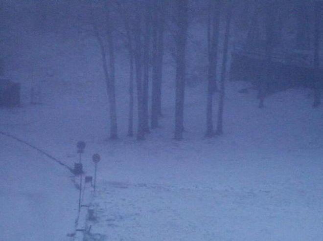 Dopo il caldo rovente cade la prima neve 