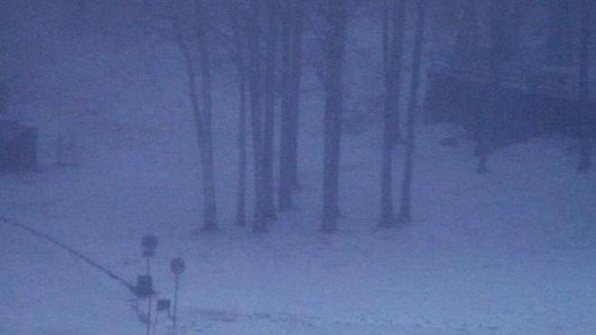 Dopo il caldo rovente cade la prima neve