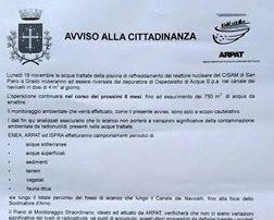 Acque radioattive, diffuso volantino falso per scatenare il panico 