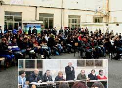 Alberghiero, assemblea in cortile 