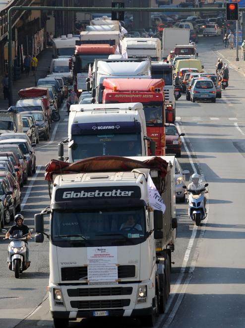 Protesta degli autotrasportatori 