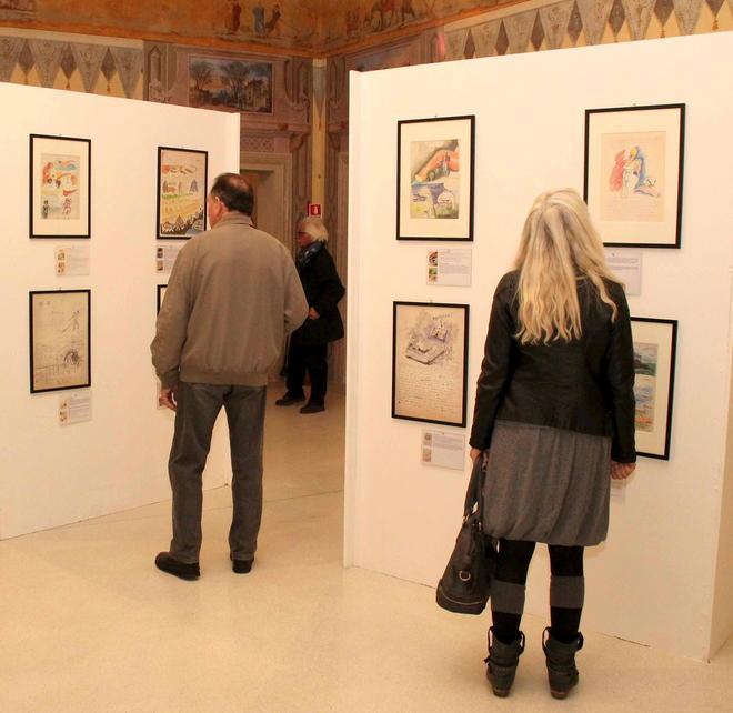 Esposti a Villa Paolina cento disegni di Fellini