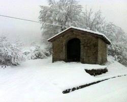 Primi fiocchi di neve in Valbisenzio 