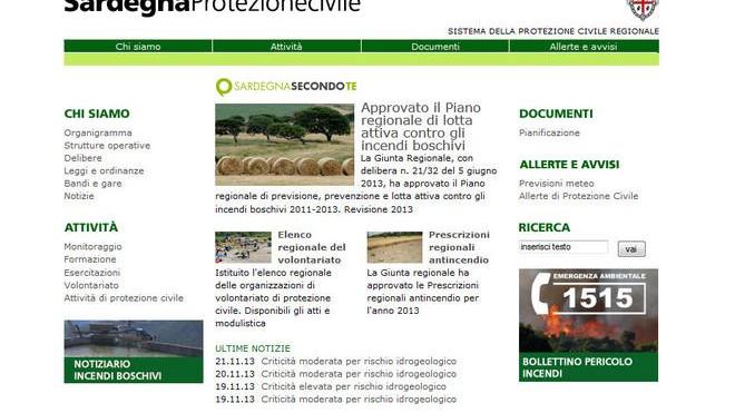 Il sito di Sardegna Protezione civile ha ignorato l’alluvione per cinque giorni