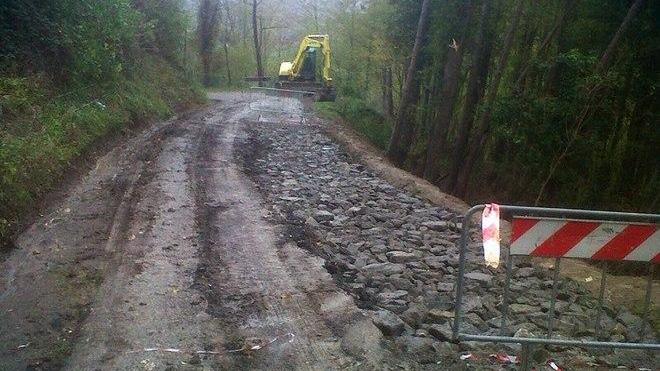 Riparata la frana a Poggio di S. Ippolito