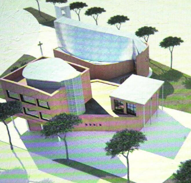 Il vescovo-architetto disegna la nuova chiesa di Salviano 2 