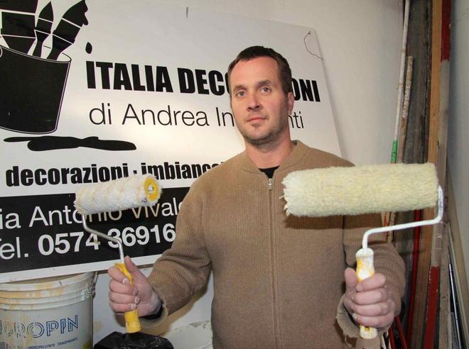Creatività ma anche passione Andrea l’imbianchino artista
