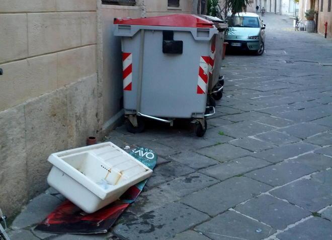 Un lavandino in centro storico