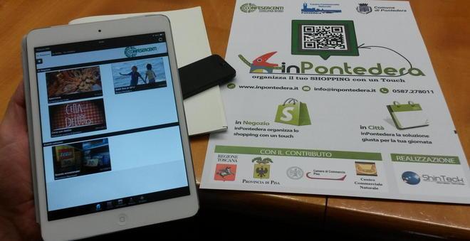 Una app promuove i negozi del centro 