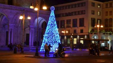 Acceso l’albero di Natale in piazza Grande. Vi piace?