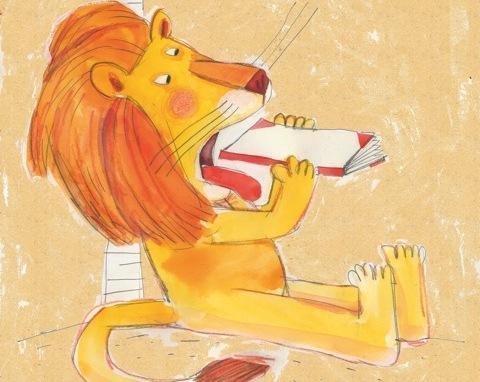 Un Ape Piaggio carica di libri per bambini 