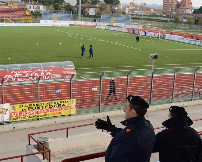 Tutto tranquillo per il derby campano giocato a porte chiuse a Pontedera 