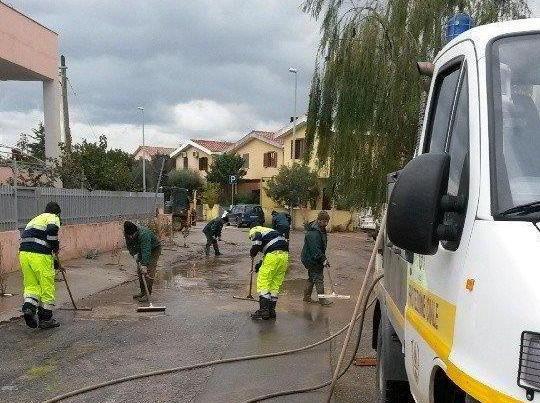 Alluvione, Novac in azione a Olbia 