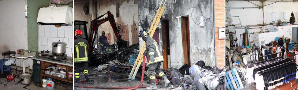 Prato, strage in fabbrica, Napolitano: stop illegalità. Il procuratore: è il Far West. Trovati i documenti delle vittime, irreperibile la titolare. La doppia fiaccolata 