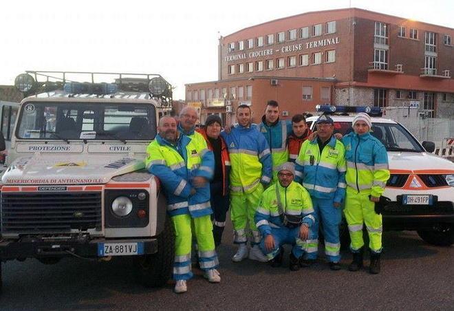 Volontari rientrati dalla Sardegna 
