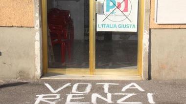 Tensione a Colline, vota noto esponente della destra