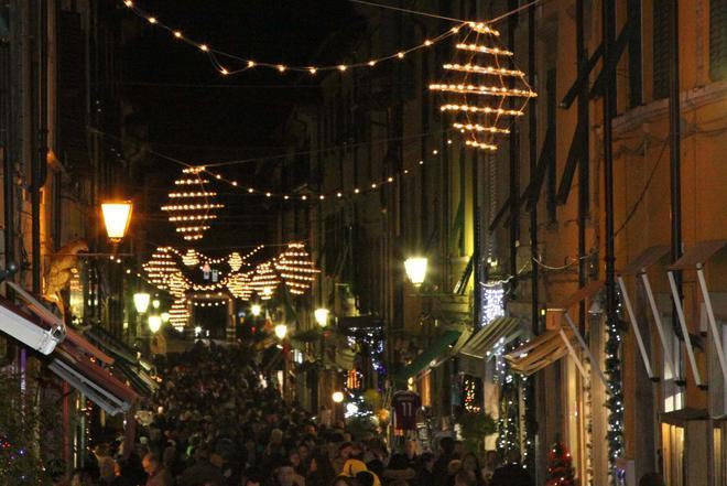 Installazione artistica per il Natale in centro