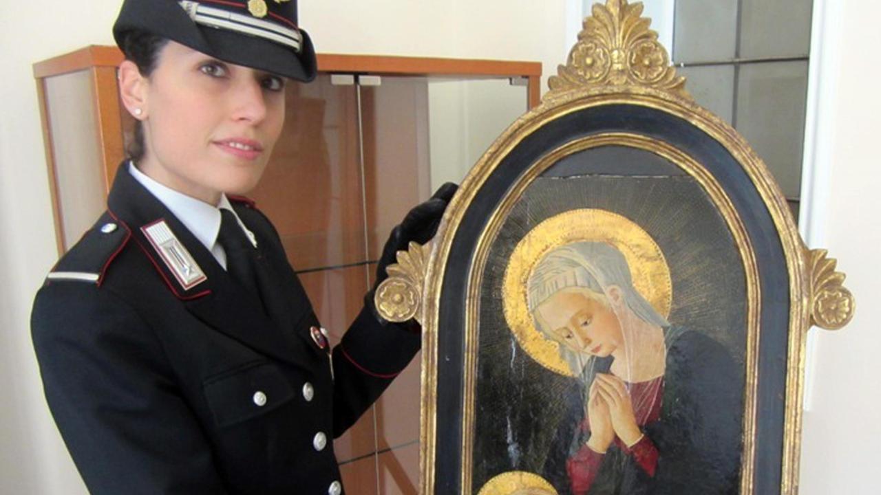 Recuperato da Farsetti un dipinto attribuito a Lippi ritenuto rubato
