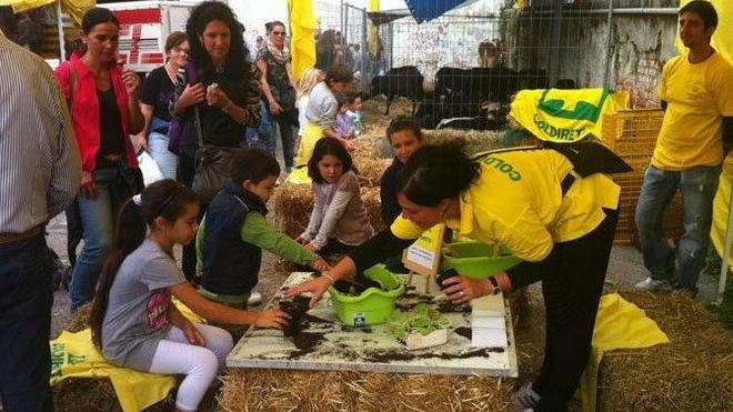 A lezione di agrucoltura con vanga e semi