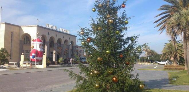 Un albero di Natale addobbato insieme da tutti i cittadini 