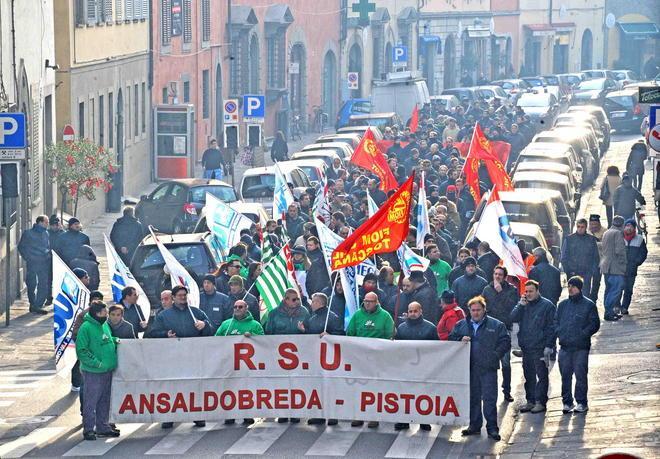 AnsaldoBreda di nuovo in piazza contro lo “spacchettamento” 