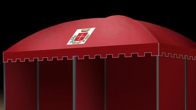 I commercianti troveranno posto in strutture di sei metri per quattro