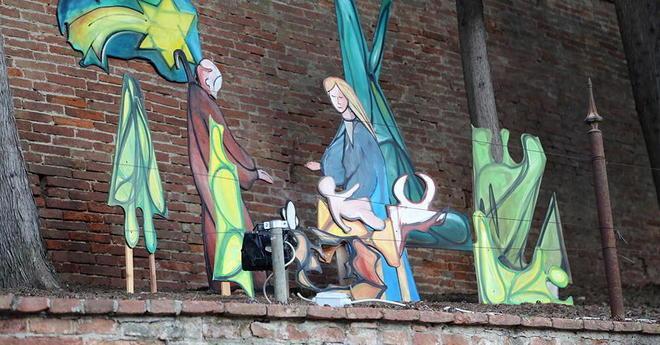 La capannuccia con il legno 