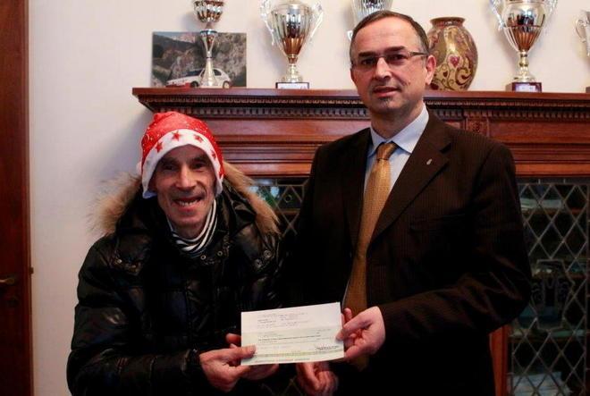 Mille euro donati a Mario Son Sodo 