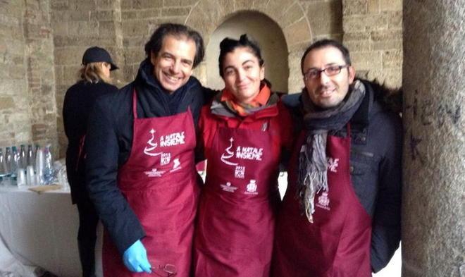 Un pranzo di solidarietà con servizio vip ai tavoli
