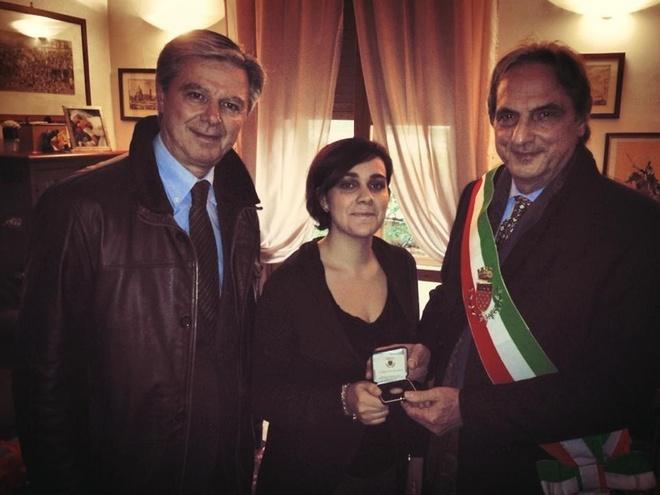 l Sigilli d’argento della città si Prato al brigadiere Giangrande 
