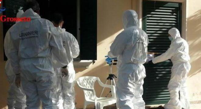 Sangue di un uomo nella villa di Potassa 