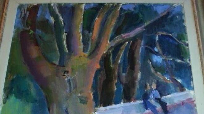 Dall’artista Lupo Berghini un dipinto al sindaco Cavarra