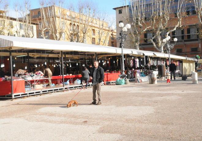 Vandalismo nella notte al mercatino di piazza Napoleone 