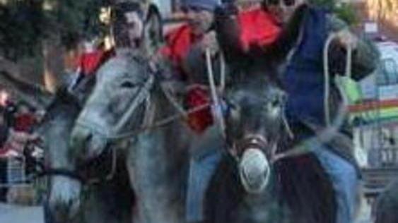 Divertimento assicurato a Rio Marina con la corsa degli asini per il paese