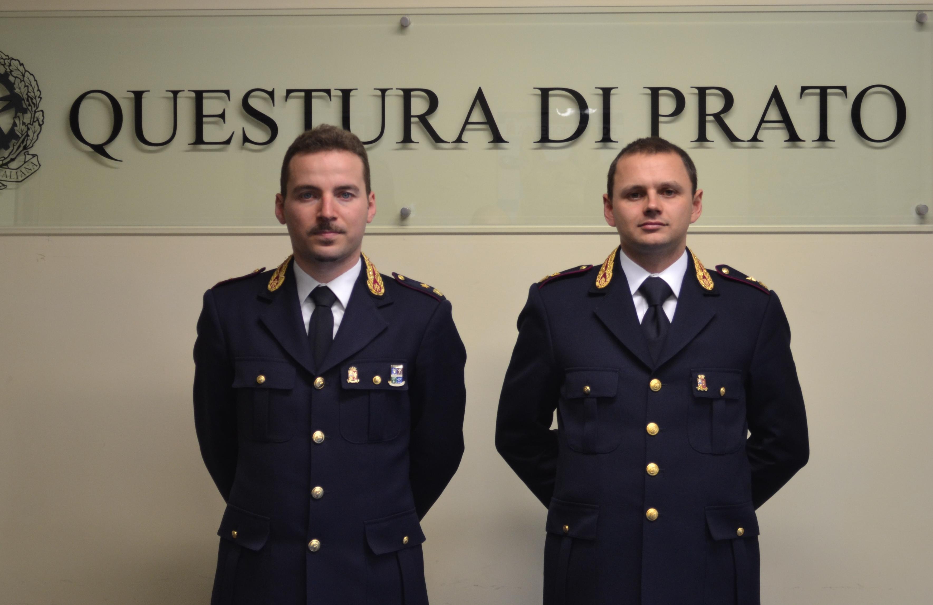 Due nuovi funzionari per la Questura di Prato 