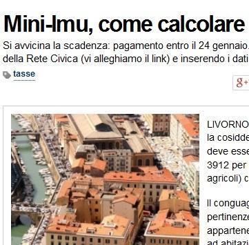 Su www.iltirreno.it il link per il calcolo della mini-Imu