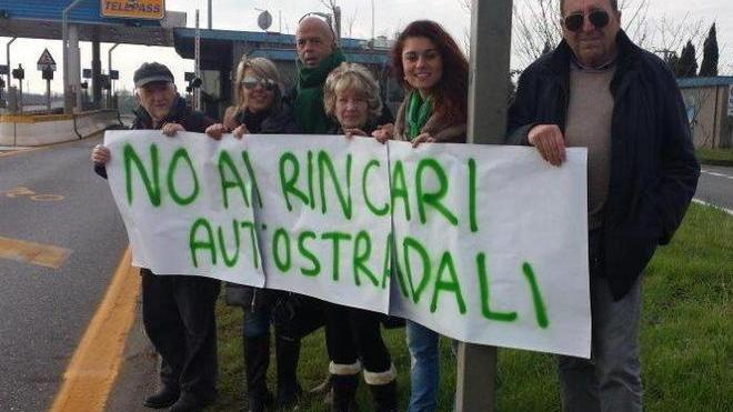 Presidio della Lega contro il caro autostrade